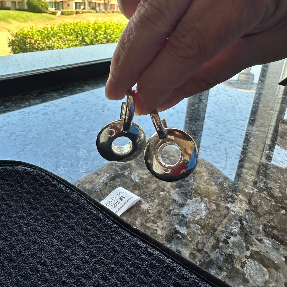 Sterling silver pierced earrings
